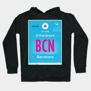 BCN Barcelona airport code Hoodie